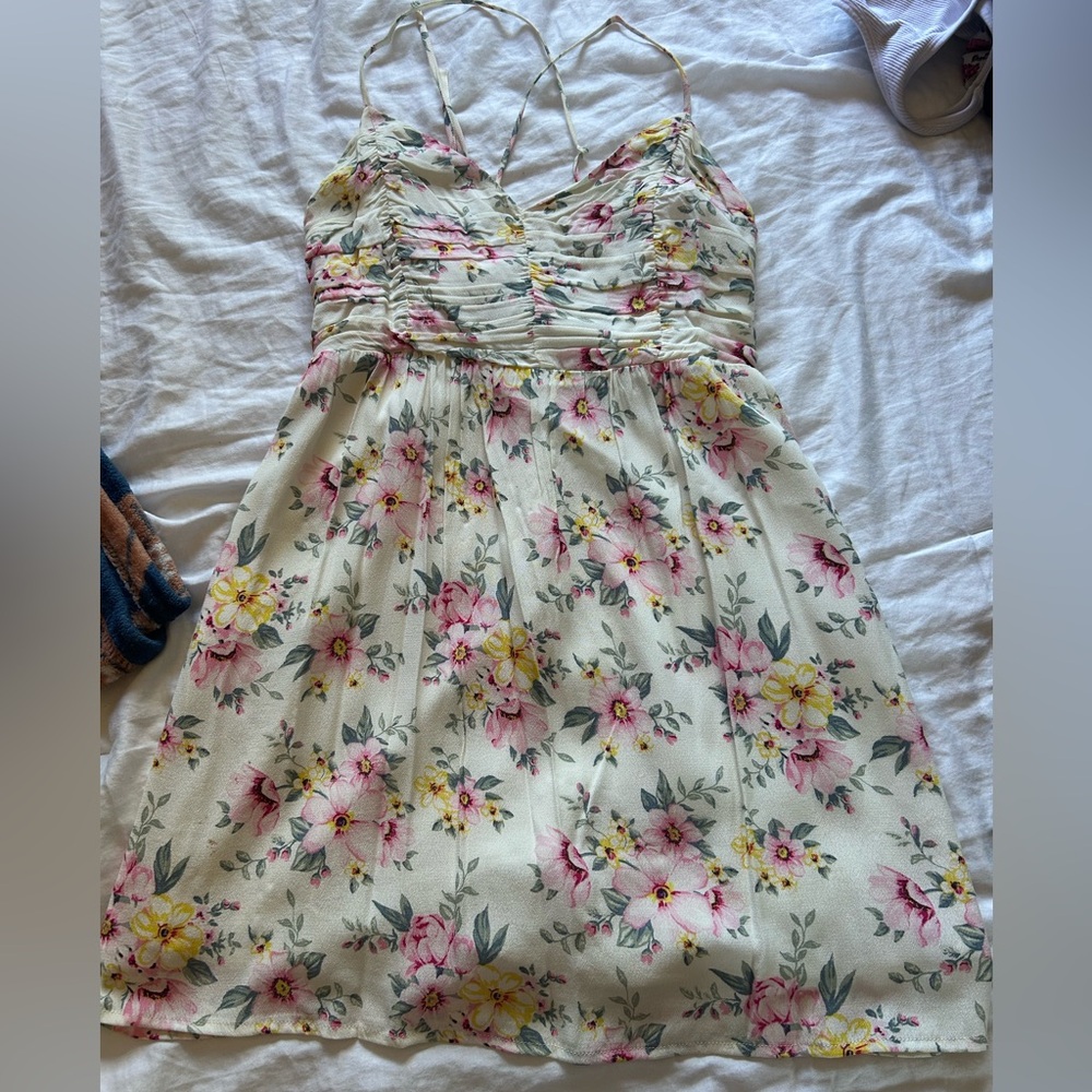 Forever 21 Floral Dress - Pink and Yellow